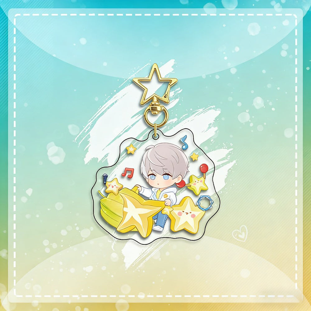 LaDS Chibi Keychain Star Buckle Charm - Rafayel, Xavier Merchandise - merrys