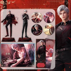 LaDS Sylus Dark Spot Leader - Acrylic Sandwich Standee, Double Flash Badge, Art Card, Quicksand Keychain - merrys