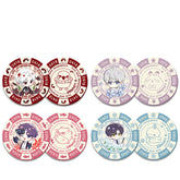 LaDS Acrylic Chip Coin - Sandwich Double-Sided High-Definition Pattern Anime Game Decorative Merchandise