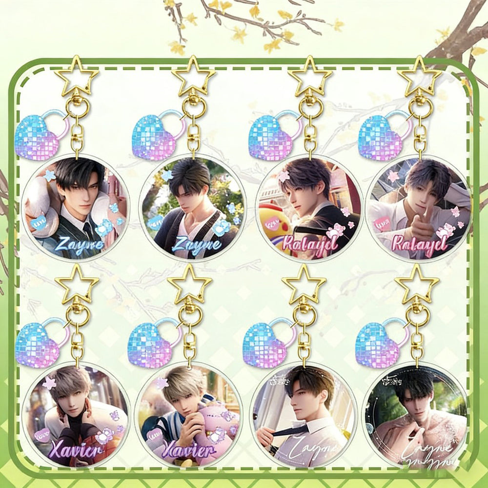 LaDS Lenticular Keychain - 3D Transformation Zayne, Rafayel, Xavier Game Anime Merchandise - merrys