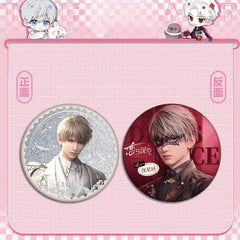 LaDS Flow Sand Mahjong Badge - Full Double-Sided Pattern 58mm Doujin Acrylic Merchandise - merrys