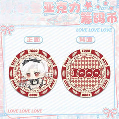 LaDS Acrylic Chip Coin 231-250 - Sandwich Double-Sided High-Definition Pattern Anime Game Merchandise - merrys