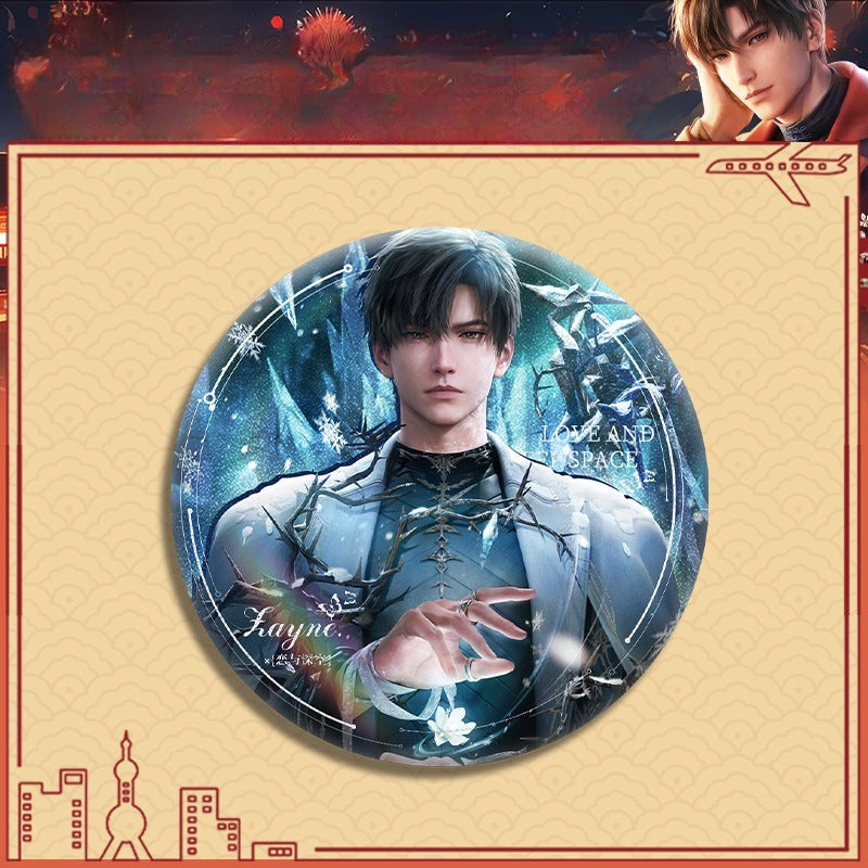 LaDS Double Flash Badge 143-196 - Diameter 75mm 58mm Tinplate Anime Merchandise - merrys