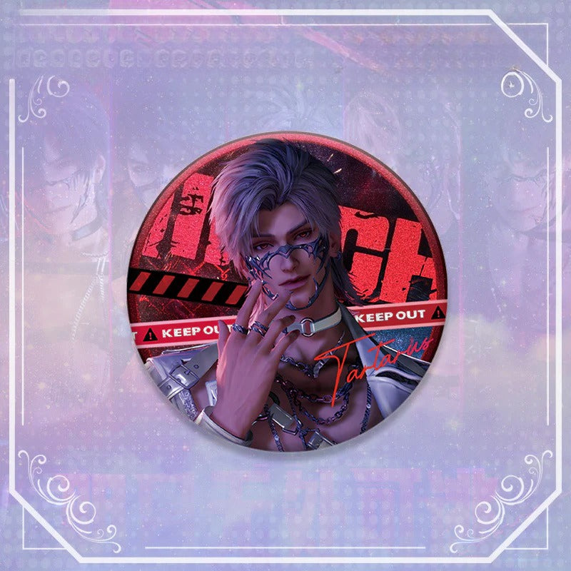 LaDS Double Flash Badge 187-191 - PET Material 75mm 58mm Tinplate Anime Merchandise - merrys