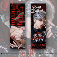Artist-Authorized Lads Sylus Birthday 6-Piece Set - Holographic Laser Tickets, Keychains & Badges