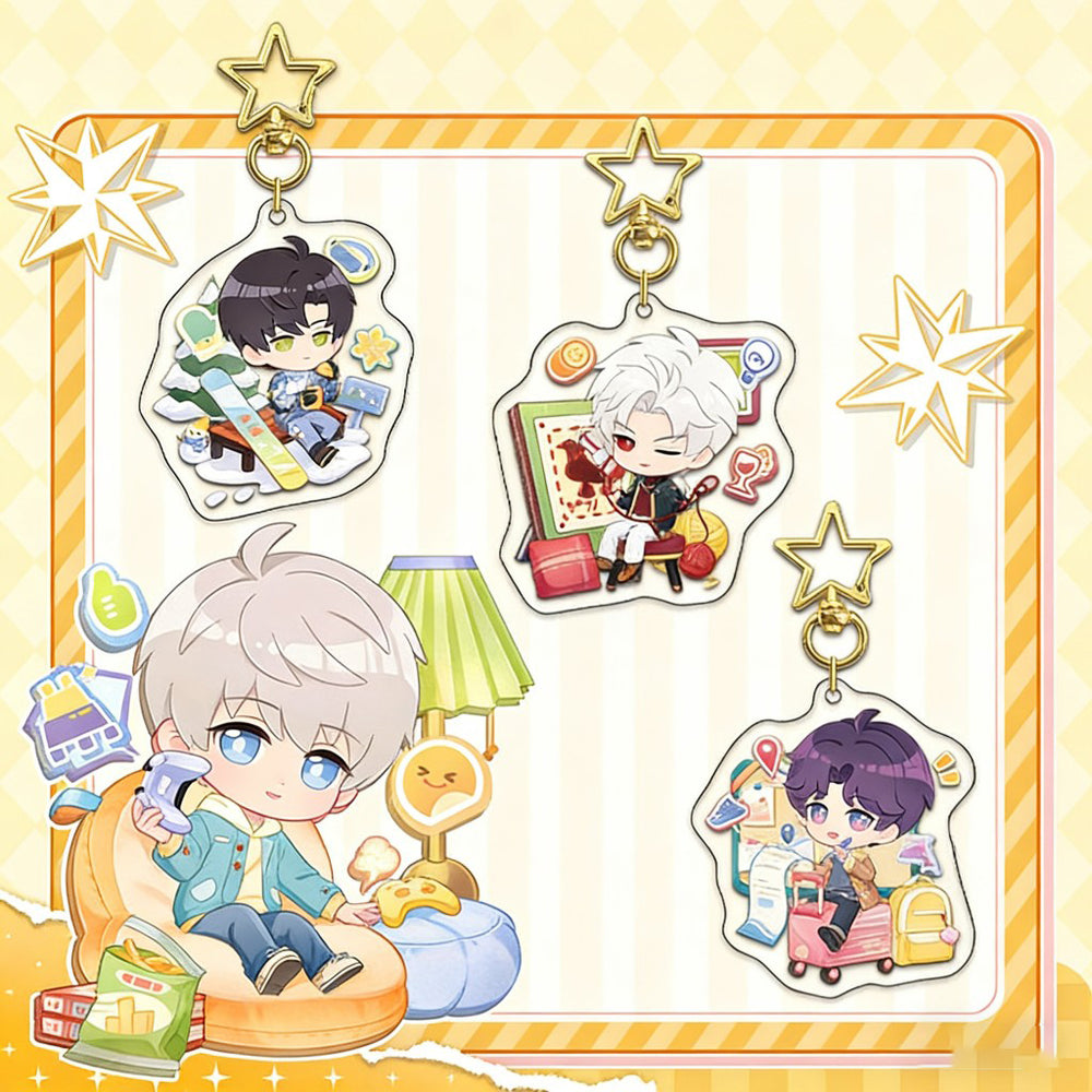 LaDS Series 34-37 Sandwich Star Keychain - Double-Sided High-Definition Anime Acrylic Charm - merrys
