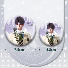 LaDS Double Flash Badge 131-134 - PET Material 75mm 58mm Tinplate Anime Merchandise - merrys