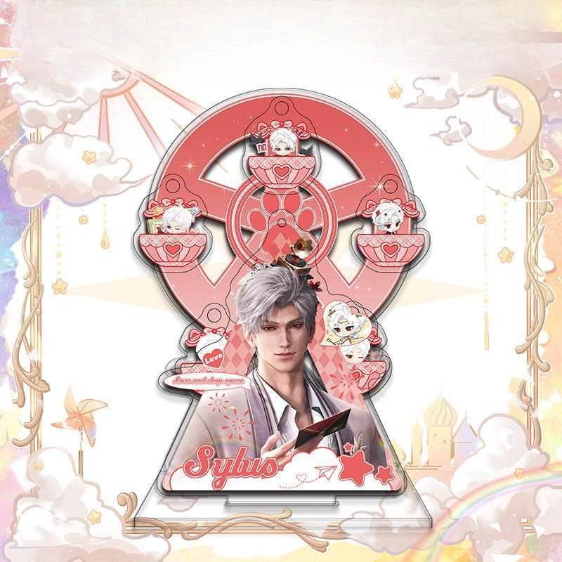 LaDS Ferris Wheel Decoration - Sylus, Rafayel Cartoon Creative Desktop Ornament, Easy to Install and Rotate - merrys