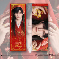 Artist-Authorized Lads Zayne 6-Piece Set - Holographic Laser Tickets & Keychains