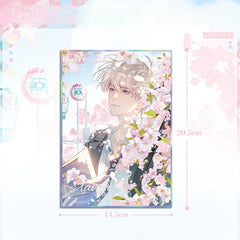 LaDS Original Four Seasons Movement Acrylic Art Card - Large Size 20.5*14.5cm Anime Merchandise - merrys