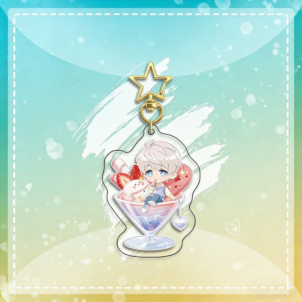 LaDS Chibi Keychain Star Buckle Charm - Rafayel, Xavier Merchandise - merrys