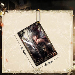 LaDS Xavier Falling Crown Series - Acrylic Sandwich Standee, Art Paper & Quicksand Keychain - merrys