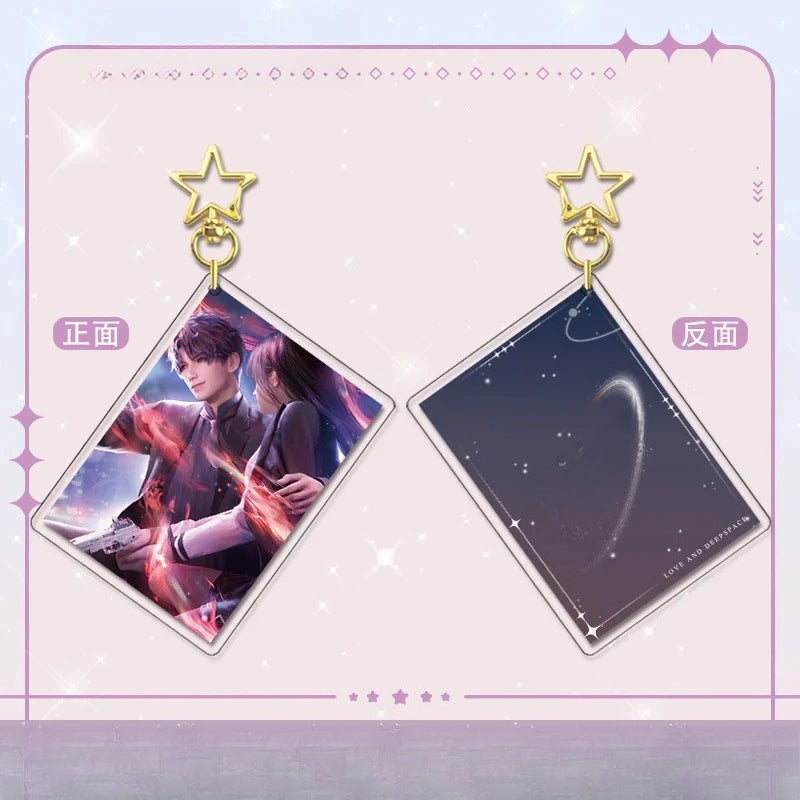 LaDS Card Golden Star Buckle - Zayne, Rafayel, Xavier Acrylic Game Merchandise Charm - merrys