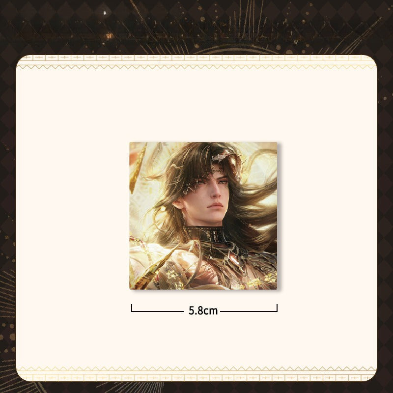 LaDS Zayne End of God Series - Acrylic Sandwich Standee, Art Card, Quicksand Keychain - merrys