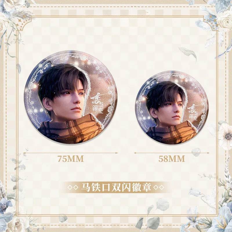 LaDS Double Flash Badge 1-64 - 75mm 58mm Tinplate Anime Merchandise - merrys