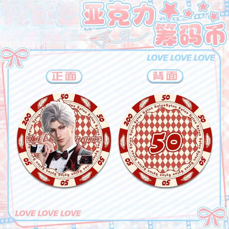 LaDS Acrylic Chip Coin 201-250 - Sandwich Double-Sided High-Definition Pattern Anime Game Merchandise - merrys