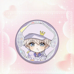 LaDS Collab Series Double Flash Badge - Tinplate 58/75mm Anime Merch - merrys