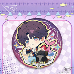 LaDS Double Flash Badge - 75mm 58mm Tinplate Anime Game Merchandise - merrys