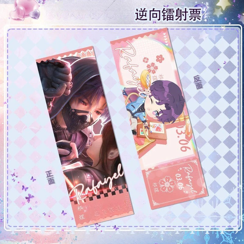 LaDS Reverse Holographic Ticket High-Definition Printing Zayne, Xavier, Rafayel Merchandise - merrys