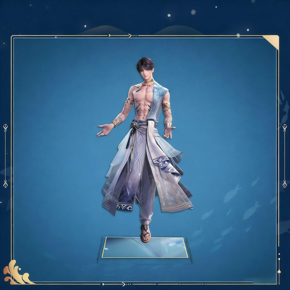 LaDS Rafayel God of Tides Echoes of the Sea Breeze - Acrylic Standee, Art Card, Double Flash Badge, Quicksand Merchandise - merrys