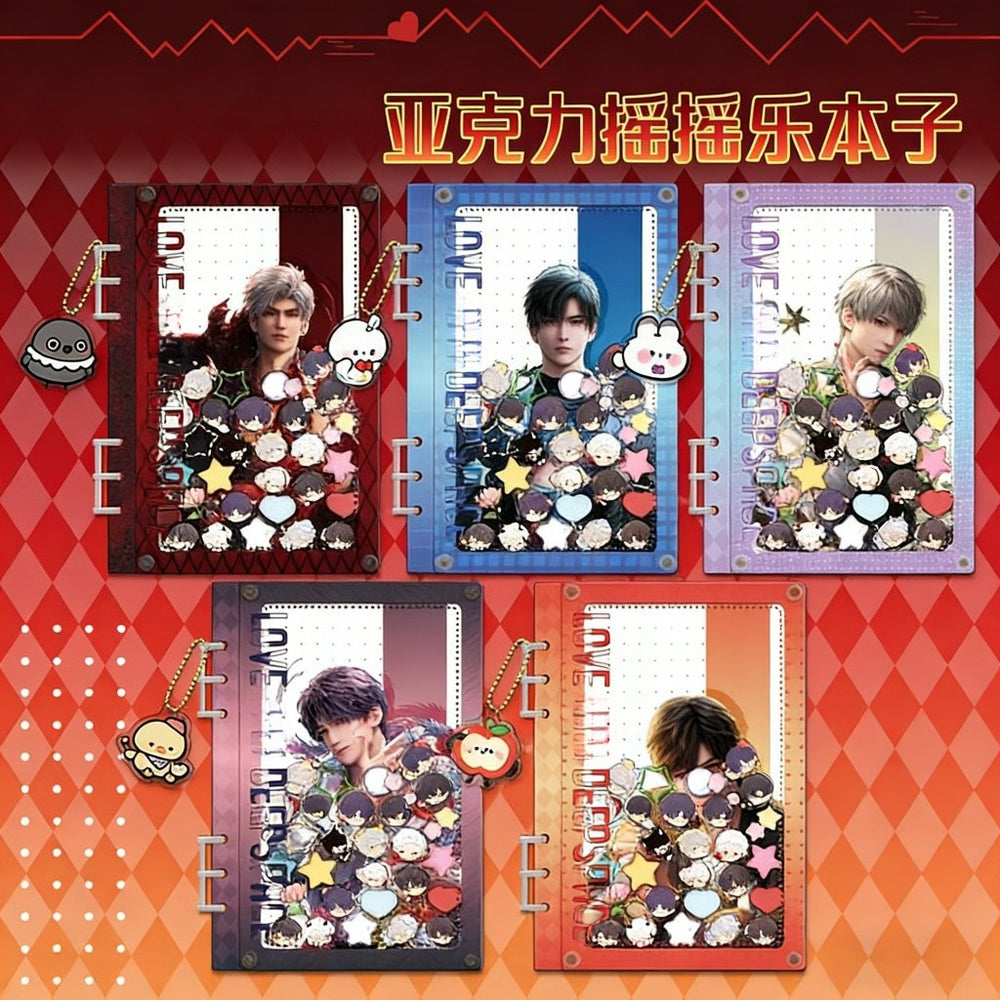 LaDS Acrylic Shaker Notebook - Student Essential Anime Desktop Decoration - merrys