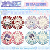 Love and DeepSpace Acrylic Chip Coin - Sandwich Double-Sided High-Definition Pattern Anime Game Decorative Merchandise - merrys