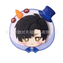 LaDS Doujin Otome Game Merchandise - Handmade Badge (Zayne, Xavier, Rafayel), Hair Clip, Non-woven Fabric Charm - merrys