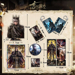 Love and DeepSpace Xavier Falling Crown Series - Acrylic Sandwich Standee, Art Paper & Quicksand Keychain - merrys