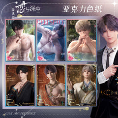 Love and DeepSpace Acrylic Art Card 19-37 - Large Size 20.5*14.5cm with Holographic Edge Anime Game Merchandise