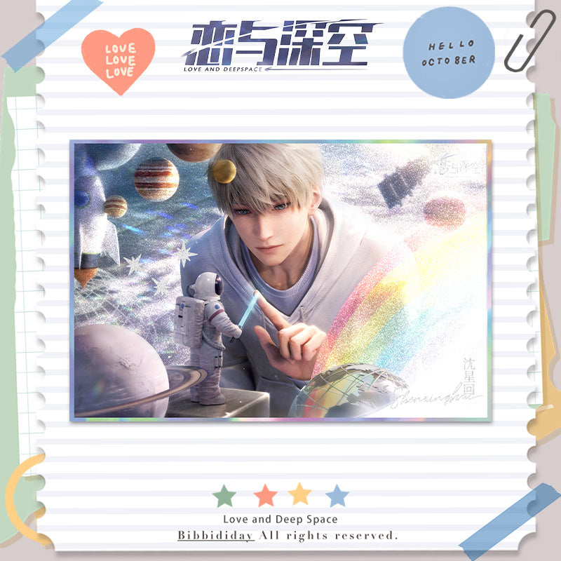 LaDS Series 501 Acrylic Double Flash Art Card - High-Definition Printing Anime Mobile Game Merchandise - merrys