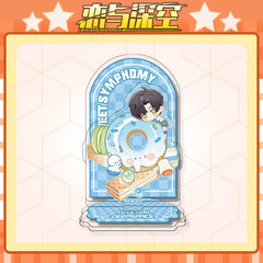 LaDS 12cm Double-Sided Insert Standee - Anime Acrylic Desktop Decoration, Sandwich Craft, Combined Illustration - merrys