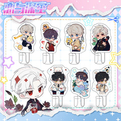 Love and DeepSpace Chibi Acrylic Hook - High-Definition Printing Sandwich Craft Anime Merchandise