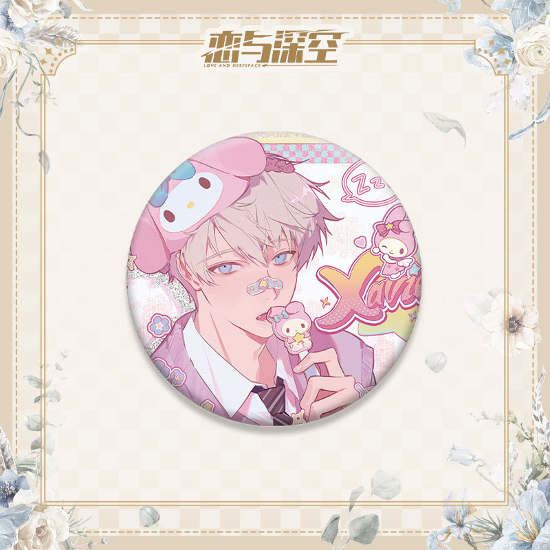 LaDS Double Flash Badge 1-64 - 75mm 58mm Tinplate Anime Merchandise - merrys