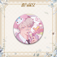 LaDS Double Flash Badge 1-64 - 75mm 58mm Tinplate Anime Merchandise - merrys