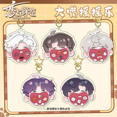 Love and DeepSpace Original Chibi Big Mouth Shaker Keychain Double-Sided Pattern Creative Acrylic Merchandise Charm