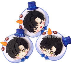 LaDS Doujin Otome Game Merchandise - Handmade Badge (Zayne, Xavier, Rafayel), Hair Clip, Non-woven Fabric Charm - merrys