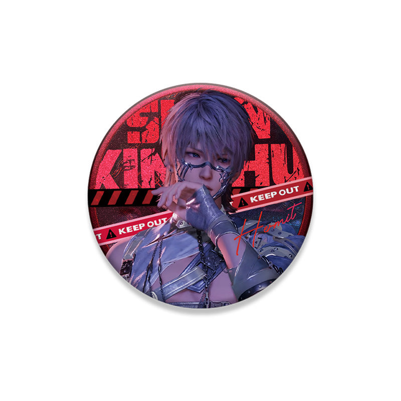 LaDS Double Flash Badge 187-191 - PET Material 75mm 58mm Tinplate Anime Merchandise - merrys
