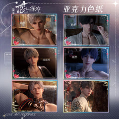 Love and DeepSpace Acrylic Art Card 19-37 - Large Size 20.5*14.5cm with Holographic Edge Anime Game Merchandise