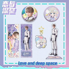 Love and DeepSpace X Guming Co-branded - Sandwich Standee, Quicksand Ticket Stub, 75mm Double Flash Badge