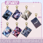 Love and DeepSpace Card Golden Star Buckle - Zayne, Rafayel, Xavier Acrylic Game Merchandise Charm