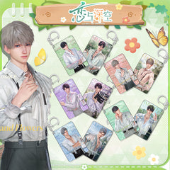 Love and DeepSpace Quicksand Keychain 28-32 Flow Sand Mahjong Charm - Zayne, Rafayel, Xavier Anime Game Merchandise Campus