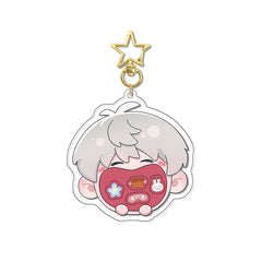 LaDS Original Chibi Big Mouth Shaker Keychain Double-Sided Pattern Creative Acrylic Merchandise Charm - merrys