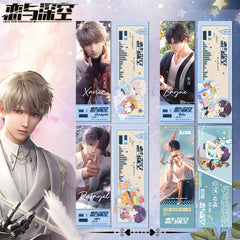 Love and DeepSpace Reverse Holographic Ticket High-Definition Printing Zayne, Xavier, Rafayel Merchandise
