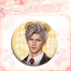 LaDS Double Flash Badge 127-154 - Diameter 75mm 58mm Tinplate Anime Game Merchandise - merrys