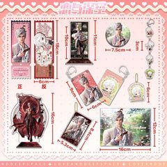 Love and DeepSpace Sylus Birthday Where the Heart Dwells Series - Double Flash Badge, Standee Game Merchandise Gift - merrys