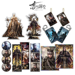 Love and DeepSpace Xavier Falling Crown Series - Acrylic Sandwich Standee, Art Paper & Quicksand Keychain - merrys