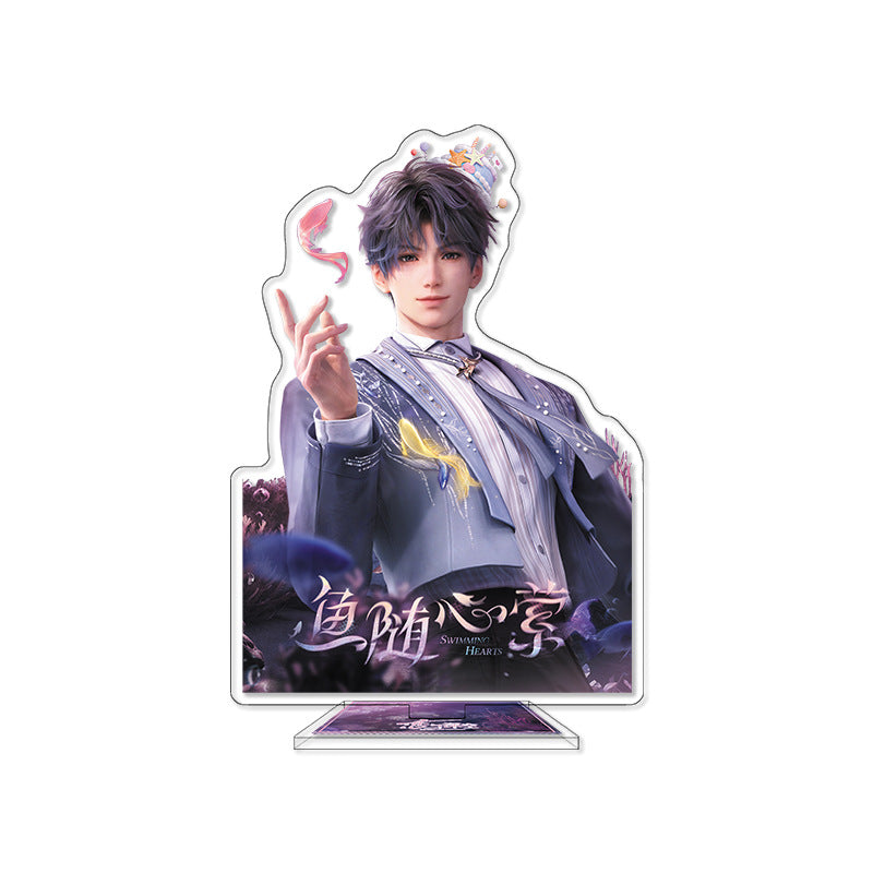 LaDS Rafayel Birthday Series Co-branded Combo Set - Double Flash Badge, Standee Anime Game Merchandise Gift - merrys