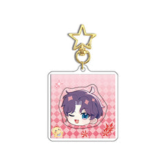 LaDS Rotating Golden Star Keychain 11-25 Sandwich Craft Double-Sided High-Definition Anime Acrylic Charm - merrys