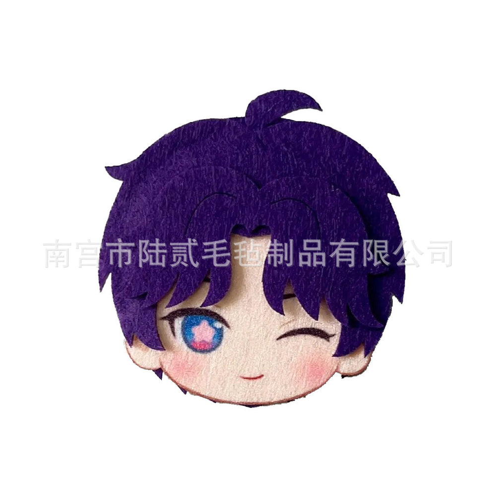 LaDS Doujin Otome Game Merchandise - Handmade Badge (Zayne, Xavier, Rafayel), Hair Clip, Non-woven Fabric Charm - merrys