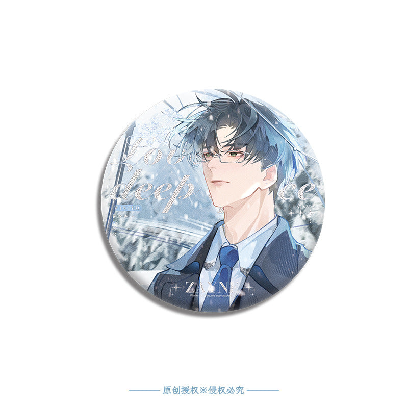 LaDS Original Four Seasons Movement Double Flash Badge - 75mm 58mm PET Badge Game Merchandise - merrys